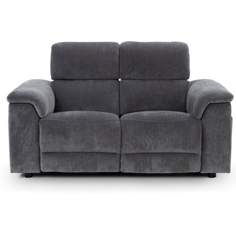 Drake 2 Seater Power Recliner Sofa With Head Tilt front on image of the sofa on a white background