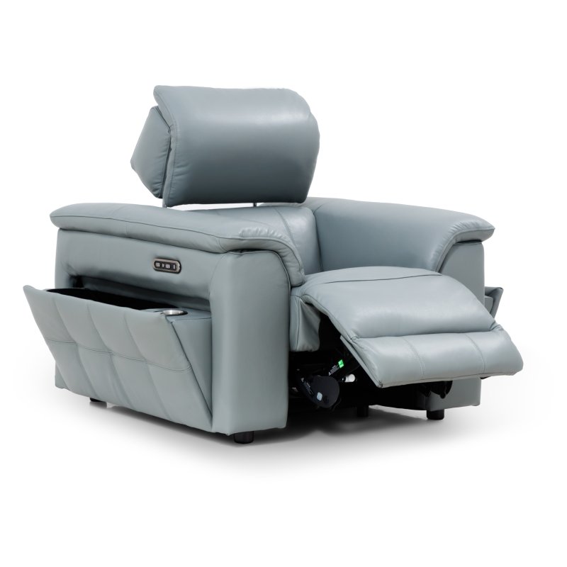 Grey Dfs Riser Recliner Chairs DFS Dark Brown Electric Recliner - Main Image