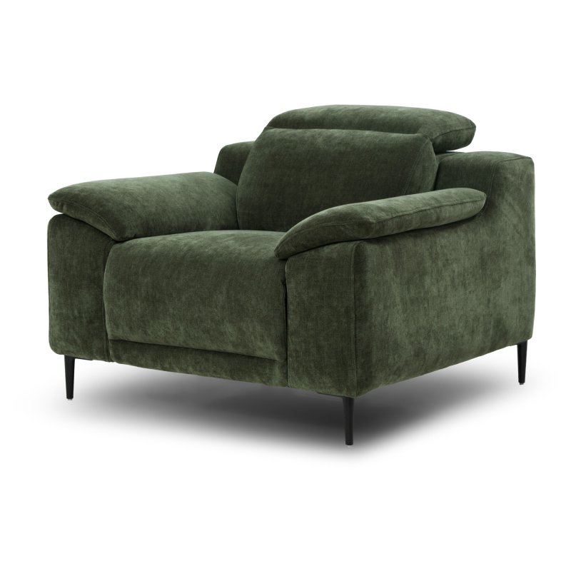 Marco Recliner Chair With Headrest angled image of the chair on a white background