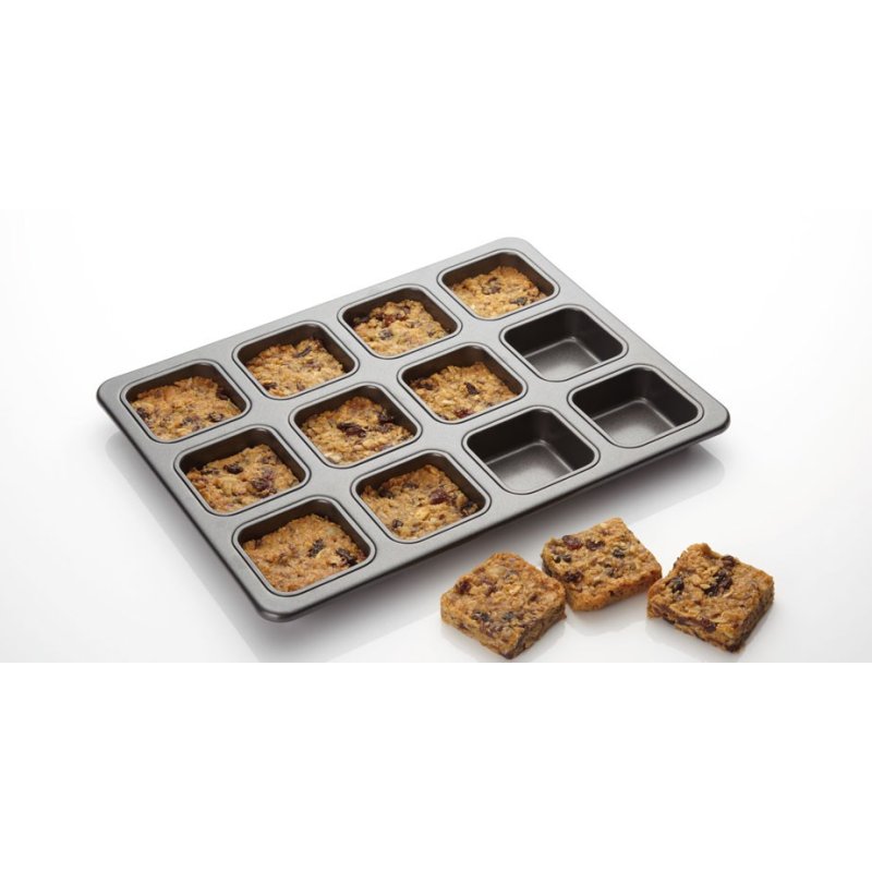 Masterclass Non-Stick 12 Hole Individual Square Brownie