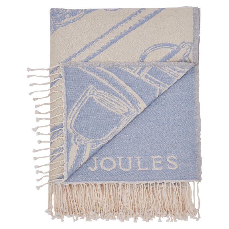 Joules Bridle Blue Throw