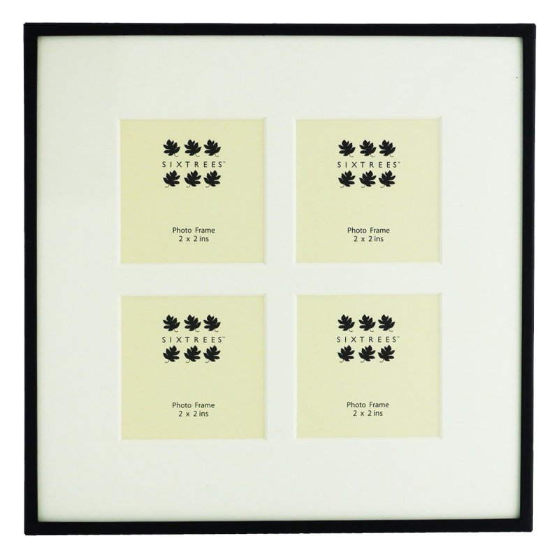 Sixtrees Park Lane Black Collage Photo Frame front