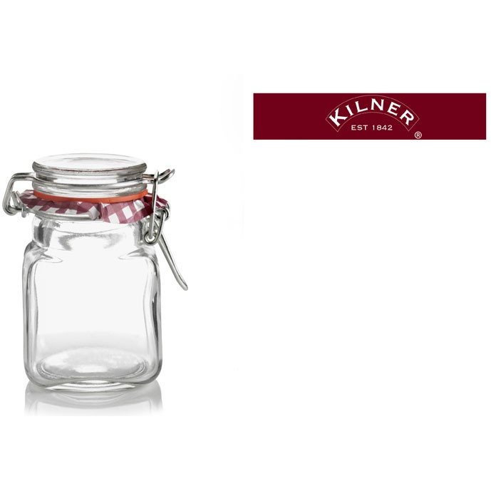 Kilner Cliptop 70ml Mini Square Spice Jar