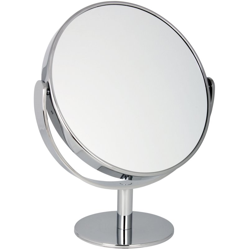 Premium Chrome Tall Round 10x Magnifying Mirror