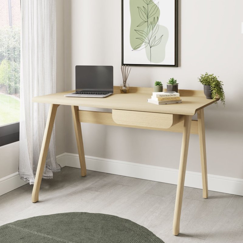 Roma Side Drawer Desk lifestyle image of the desk