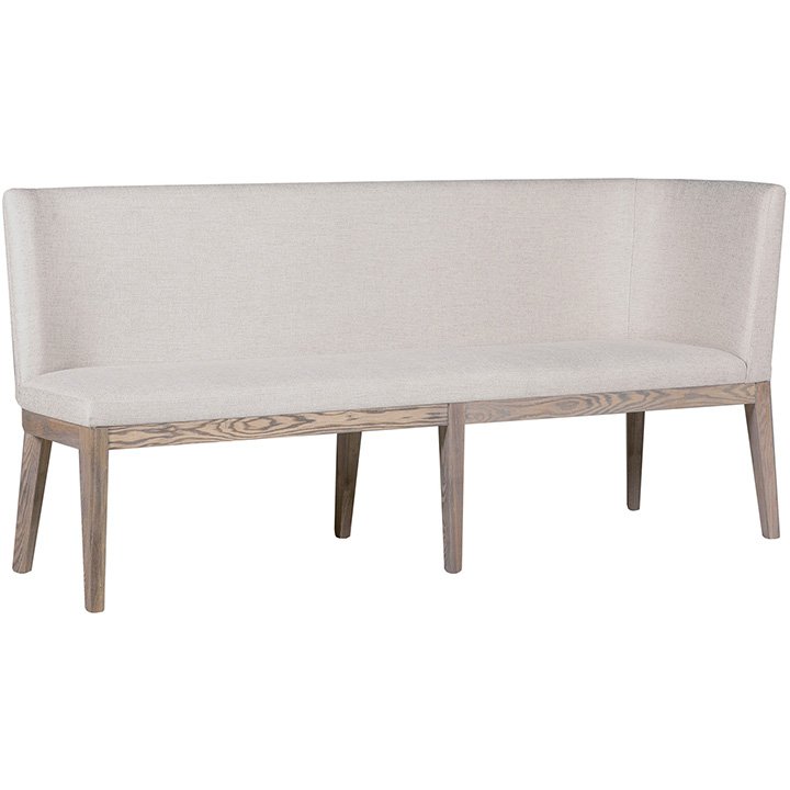 Falun Natural Long Corner Bench angled image of the bench on a white background