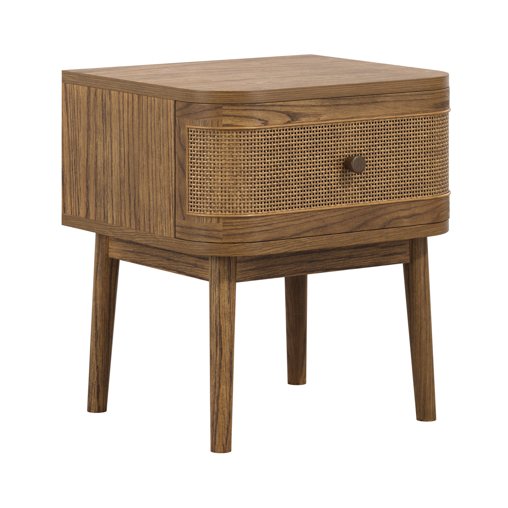 Callie Bedside Cabinet angled image of the cabinet on a white background