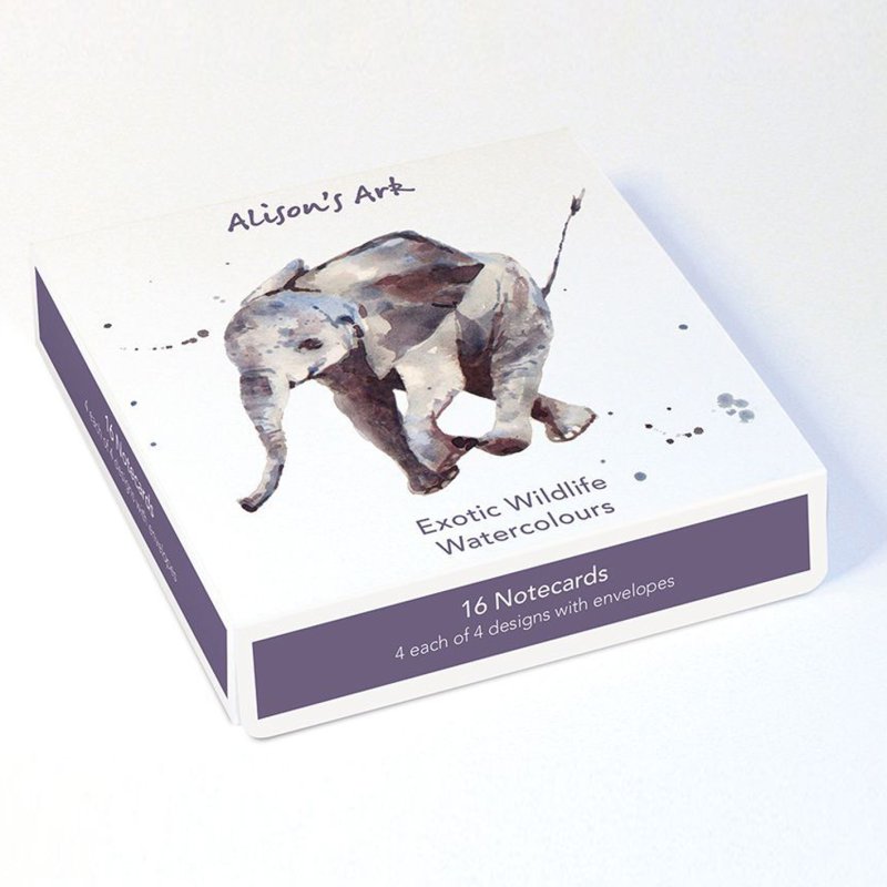 Alison's Ark British Exotic Pack Of 16 Notecards