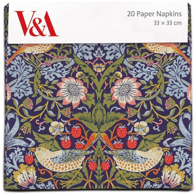 Strawberry Thief 20 Pack Of Paper Napkins