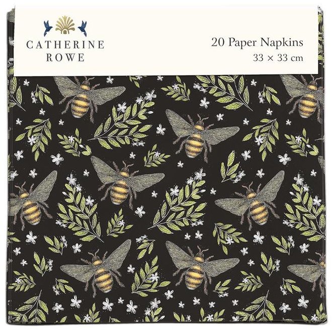Honey Bee 20 Pack Of Paper Napkins