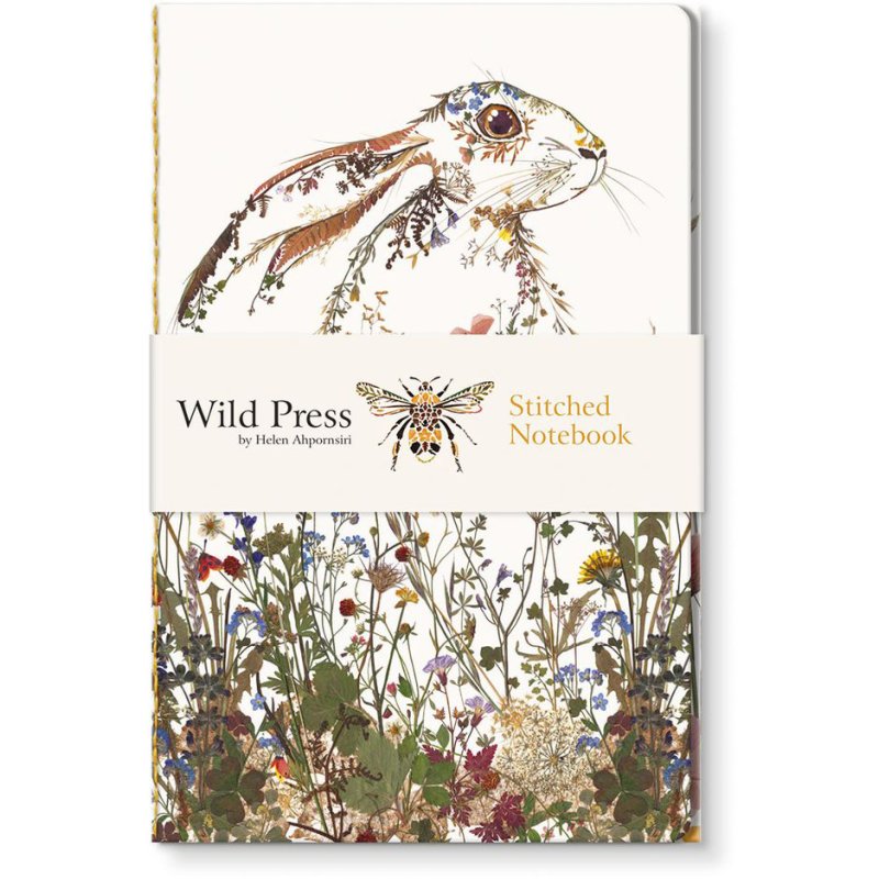 Wildflower Hare Stitched Notebook