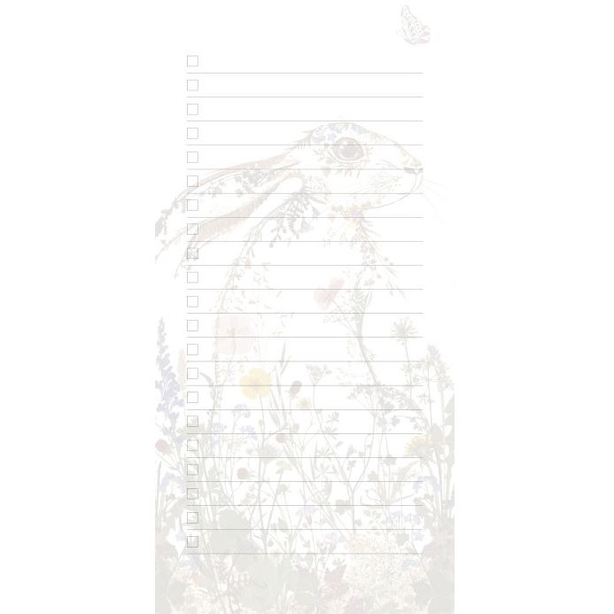 Wildflower Hare Magnetic Notepad Wildflower Hare Magnetic Notepad