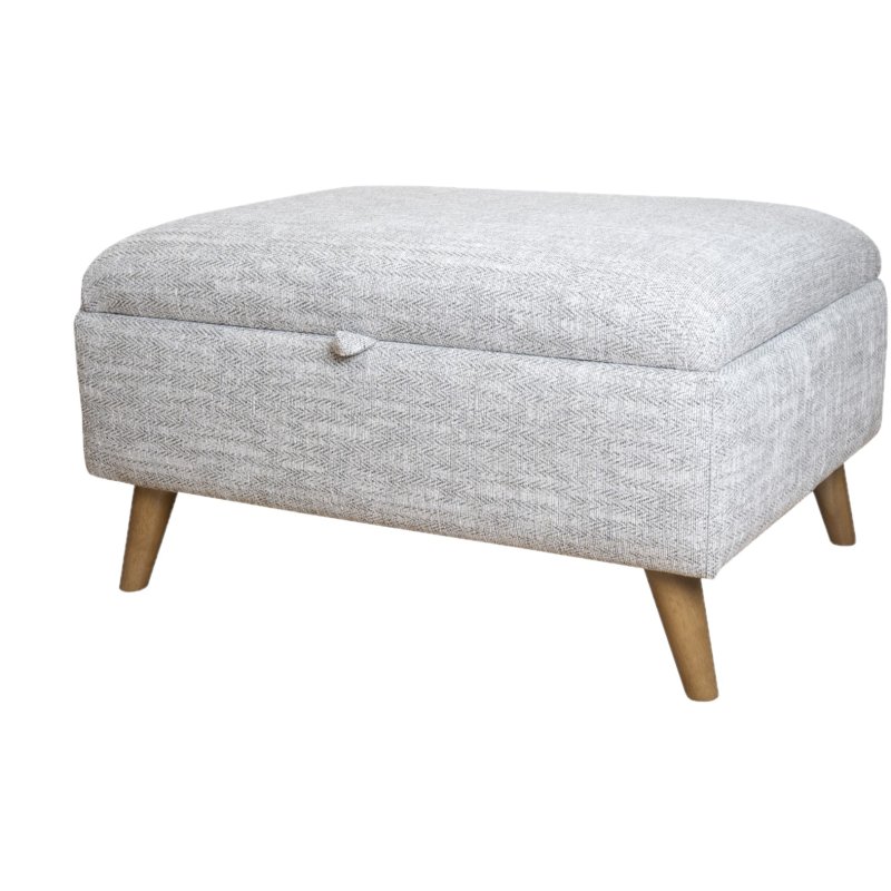 Taylor Ottoman Stool angled image of the stool on a white background