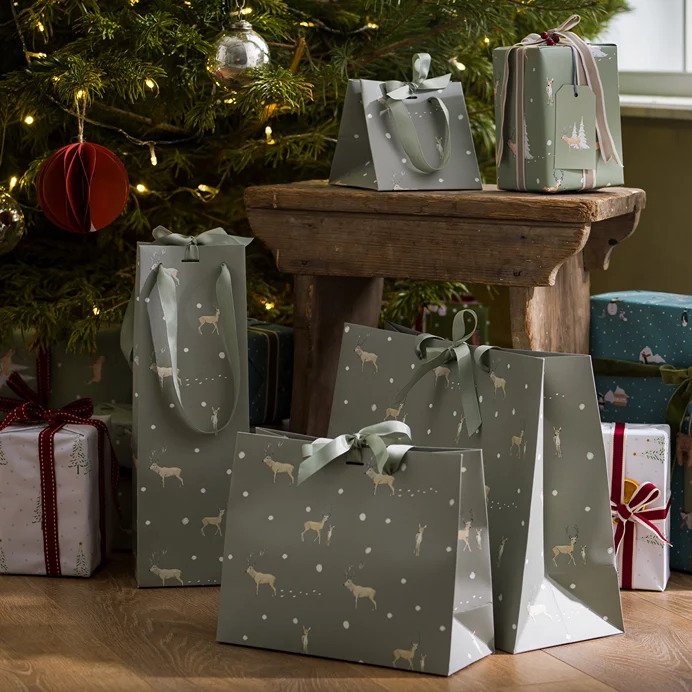 Sophie Allport Christmas Stags Gift Bag lifestyle collection