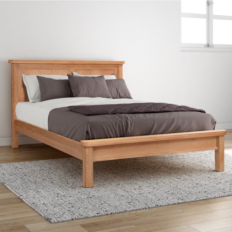 Gloucester Oak Bed Frame lifestyle image of the bed frame