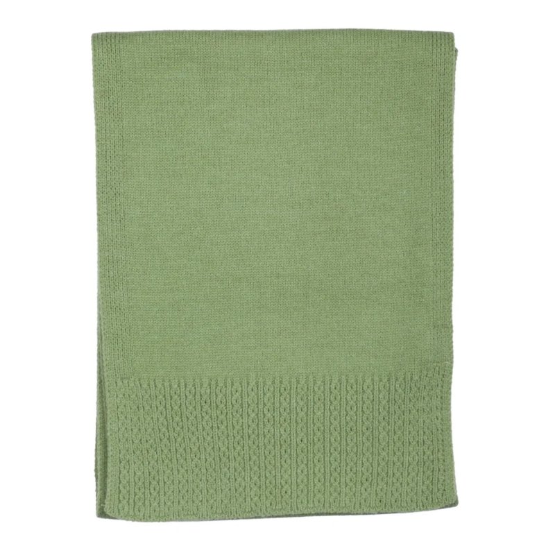 Zelly Green Cable Scarf