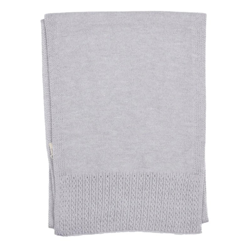 Zelly Grey Cable Scarf
