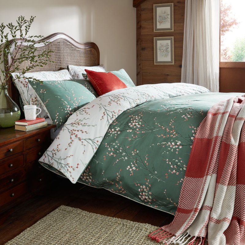 Laura Ashley Pussy Willow Fern Duvet Cover Set lifestyle
