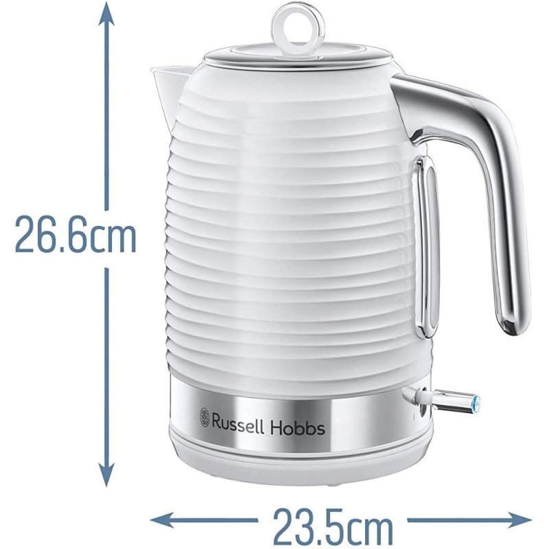 Russell Hobbs Inspire White Jug Kettle | Aldiss of Norfolk