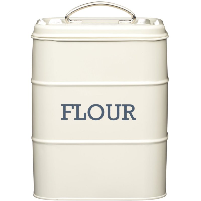 Living Nostalgia Antique Cream Flour Canister