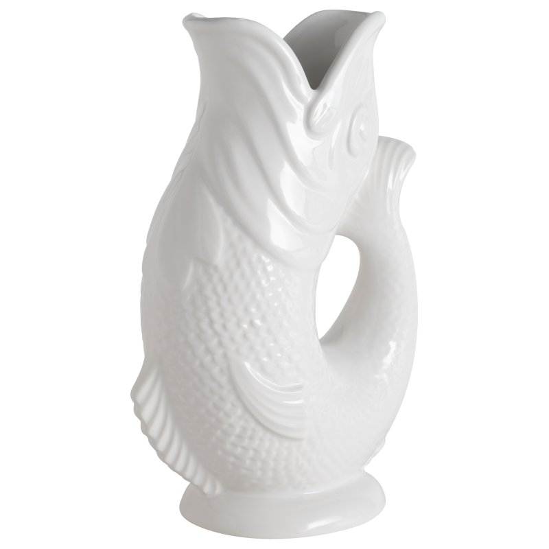 logoutadd bookmark Wade Fish Jug In White