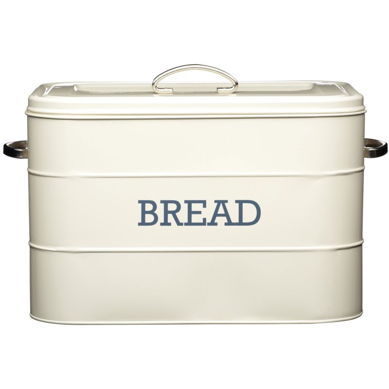 Living Nostalgia Antique Cream Bread Bin