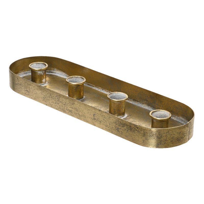 Kaemingk Iron rectangle antique candleholder