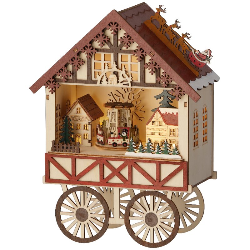 Kaemingk LED scenery plywood Cart