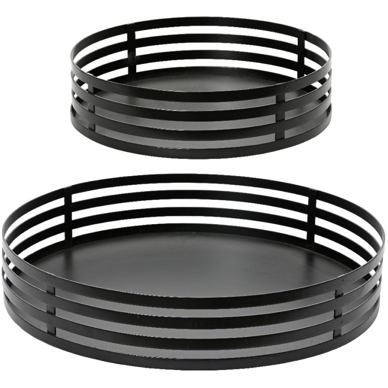 Kaemingk Round black trays