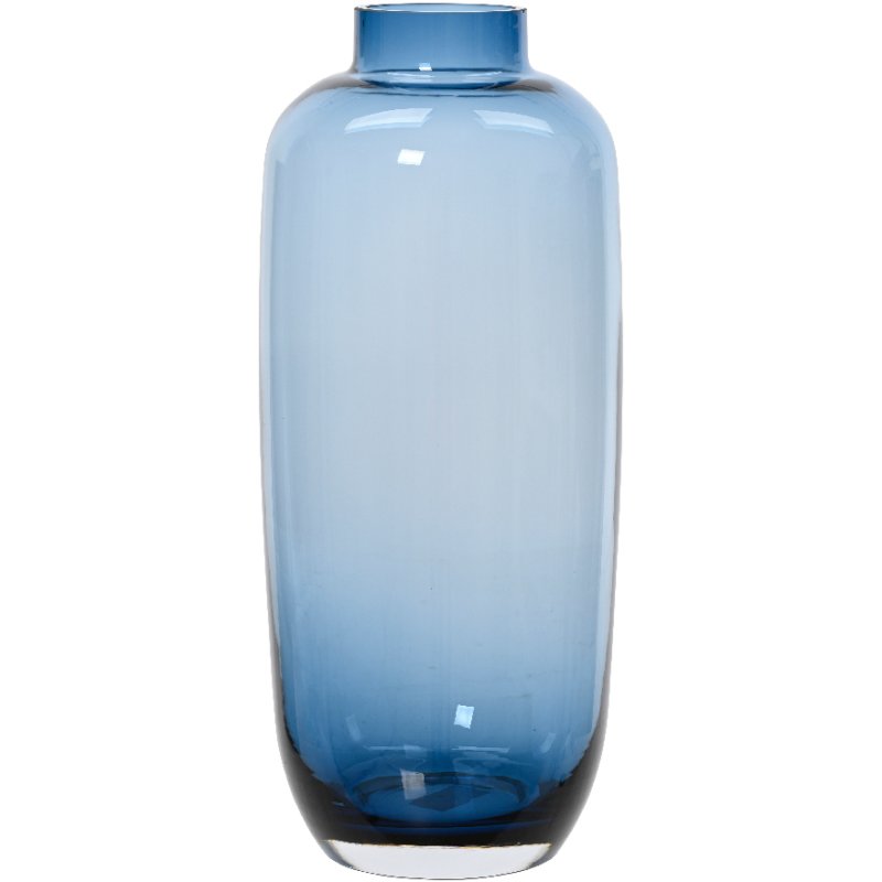 Kaemingk Vase glass soild color blue