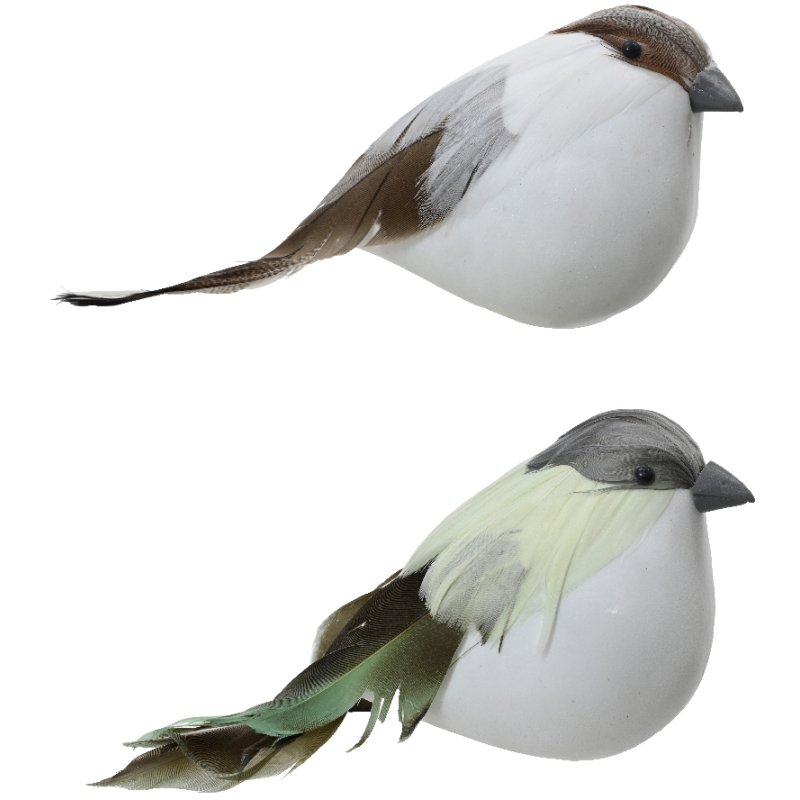 Kaemingk Bird foam on clip 4 Assorted