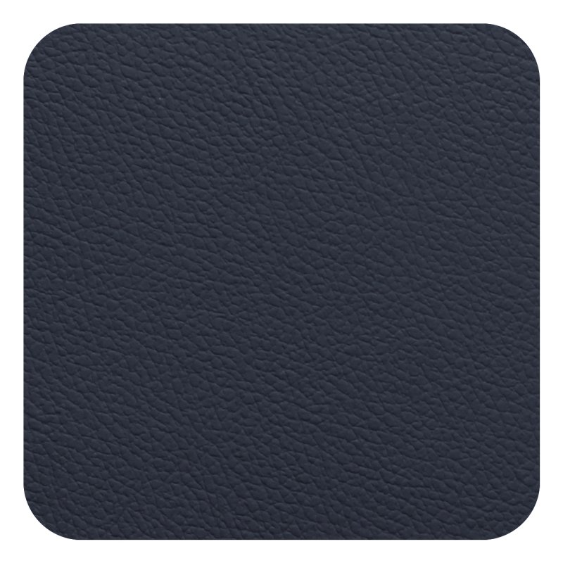 Tradestock Navy Grey Flexi Faux Leather Coasters Navy