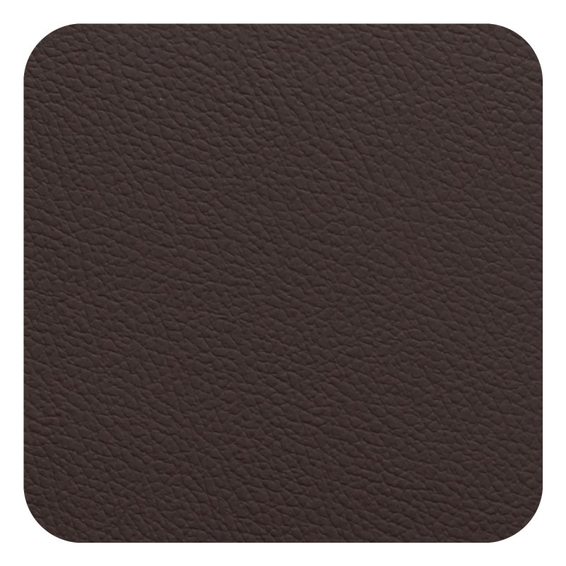 Tradestock Chocolate White Flexi Faux Leather Coasters Chocolate side