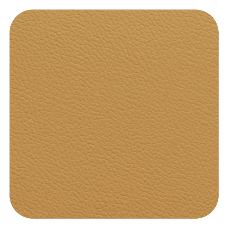 Tradestock Mustard Grey Flexi Faux Leather Coasters Mustard