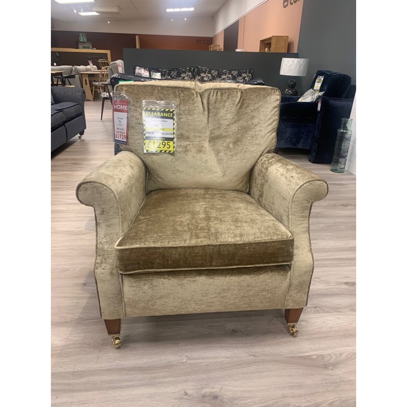 Duresta Alex Chair in Monach Gold EX DISPLAY Aldiss
