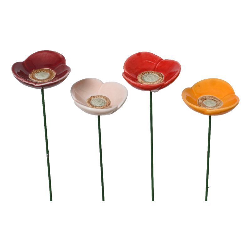 Kaemingk Kaemingk Decorative Porcelain Poppy
