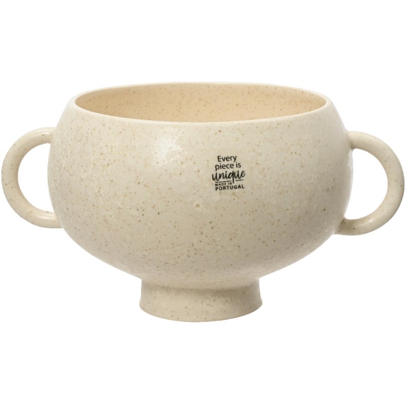 Kaemingk Kaemingk Speckled Sand Wide Earthernware Vase