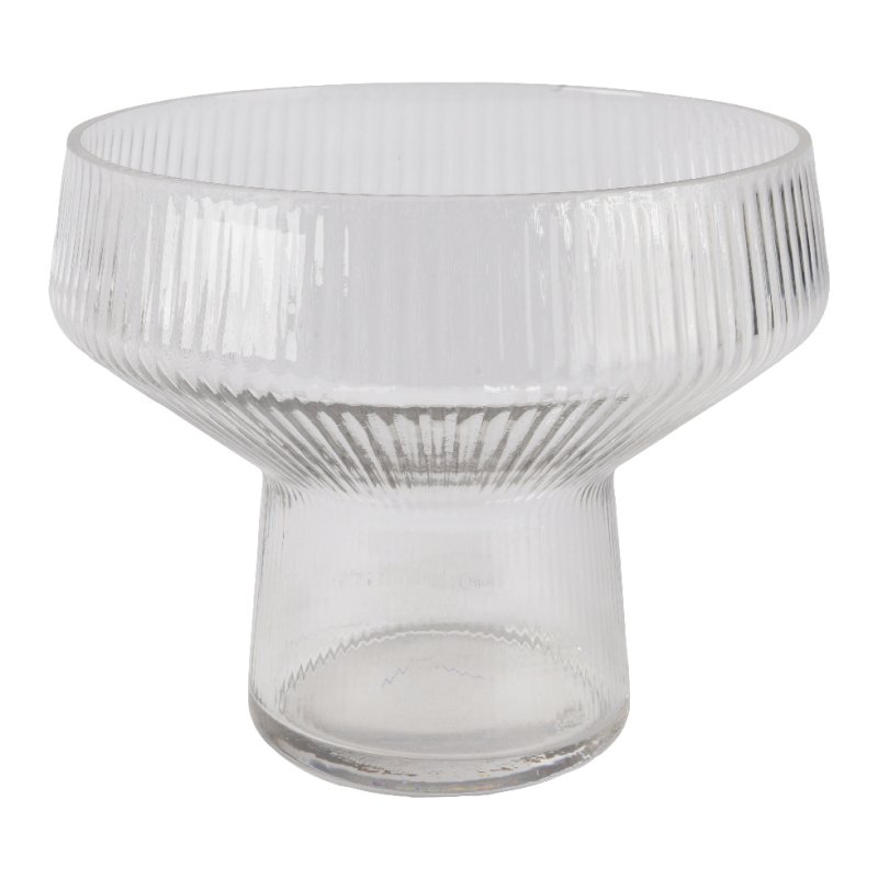 Kaemingk Kaemingk Transparent Glass Pedestal Vase