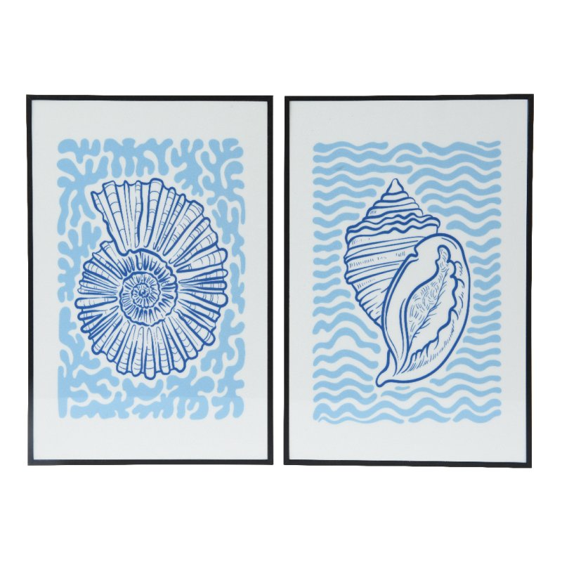 Kaemingk Kaemingk Blue Framed Shell Print