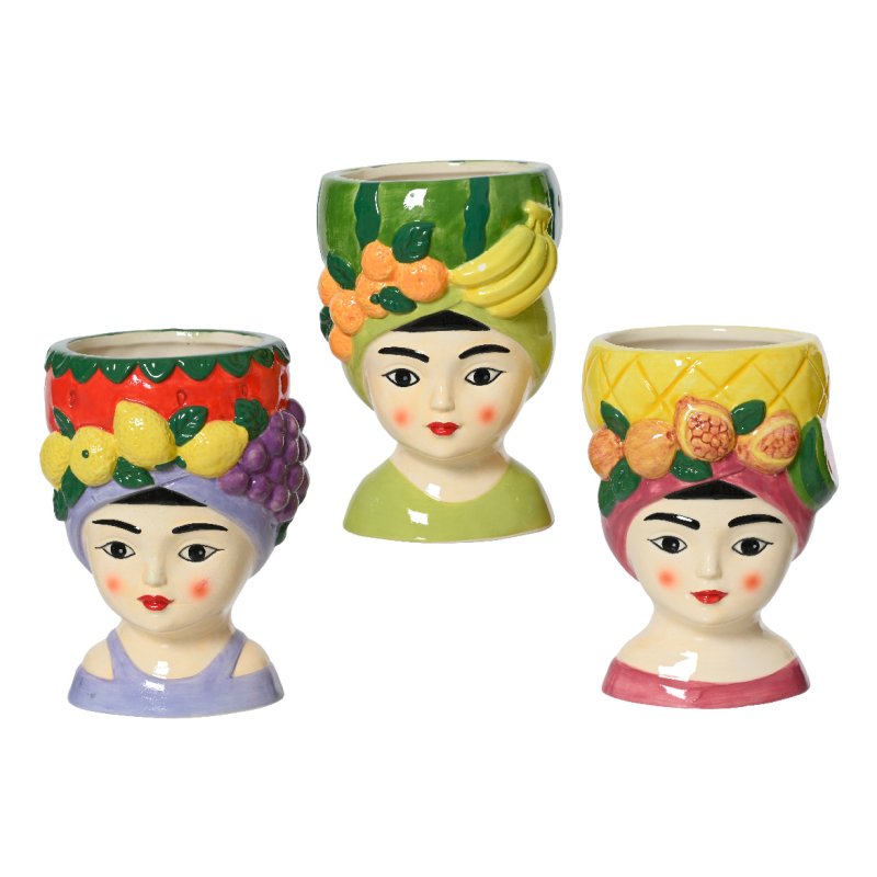 Kaemingk Kaemingk Lady with Fruit Planter