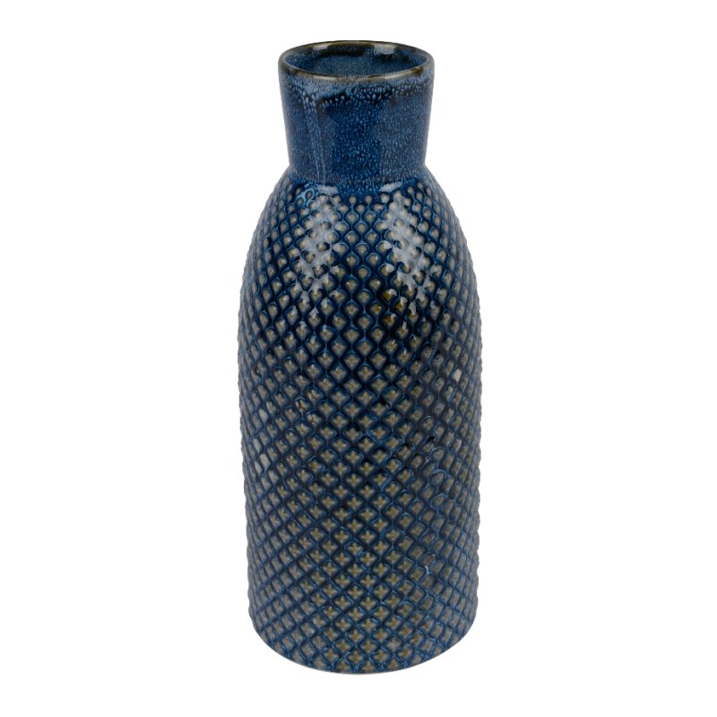 Kaemingk Kaemingk Tall Dark Blue Porcelain Vase