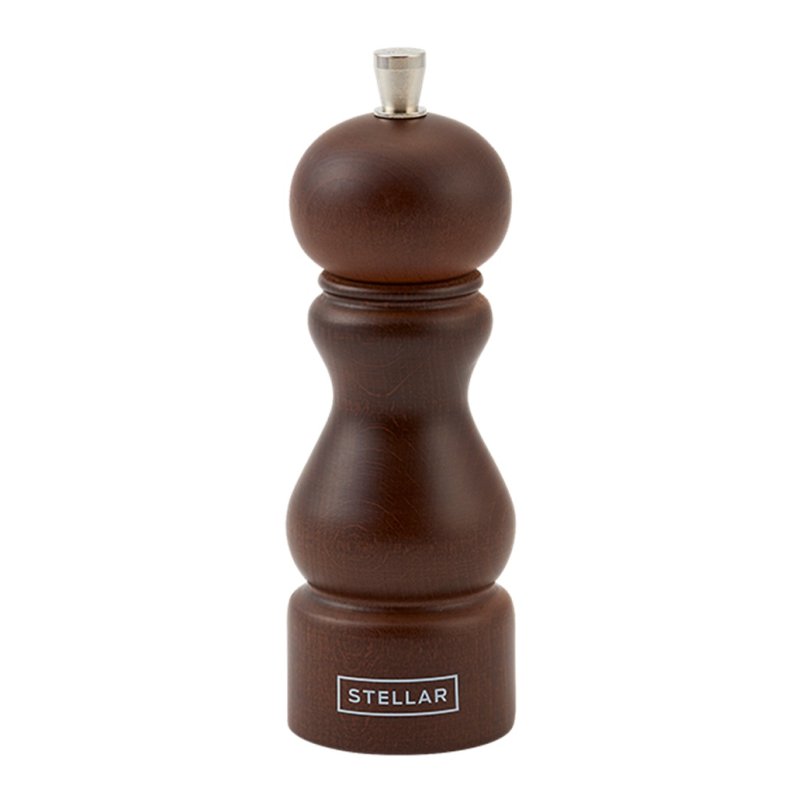 Stellar Kitchen Pepper Mill Natural Dark 14cm