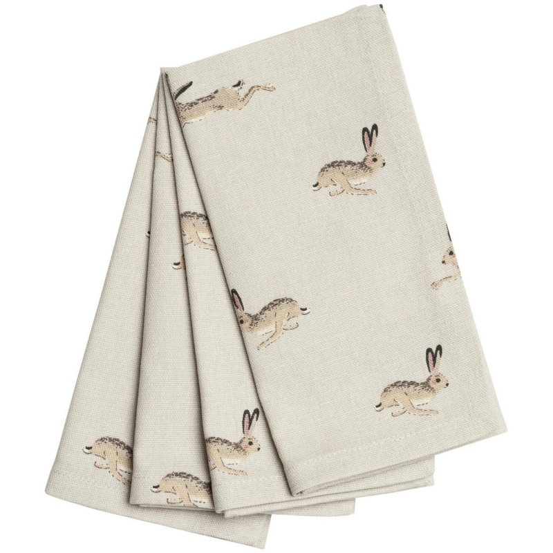 Sophie Allport Hare Set of 4 Napkins