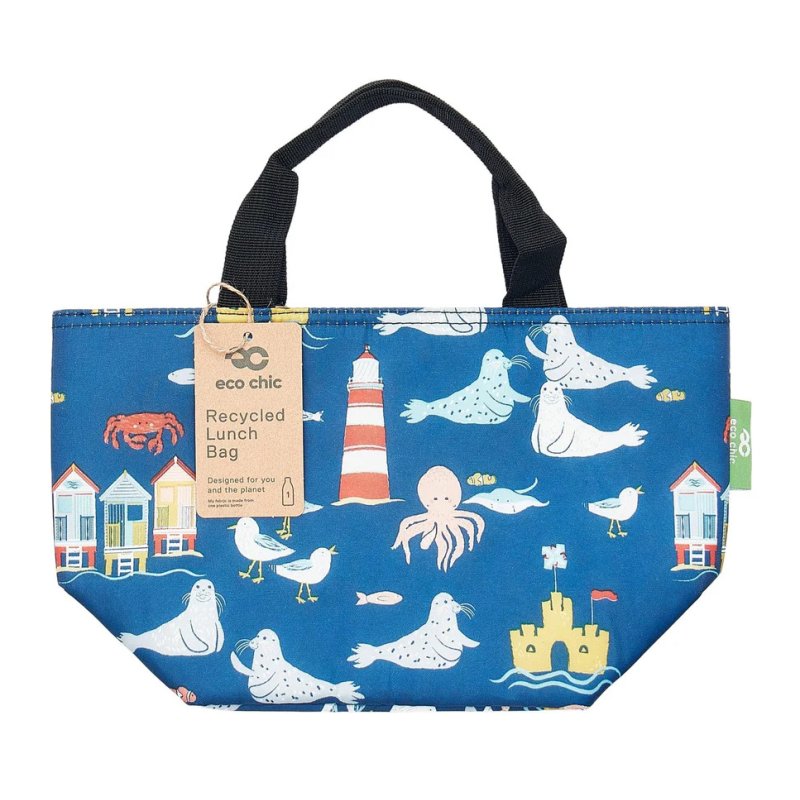 Eco Chic Eco Chic Coastal Insulated Foldable Lunch Bag