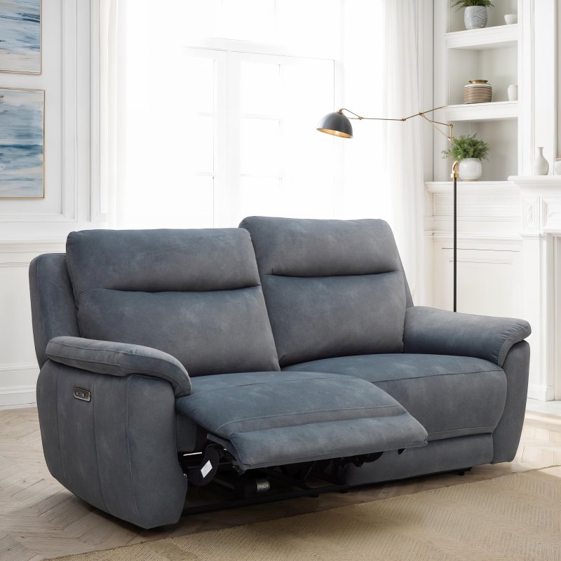 Oakley 3 Seater Power Recliner Sofa In Dexter Shadow lifestyle image