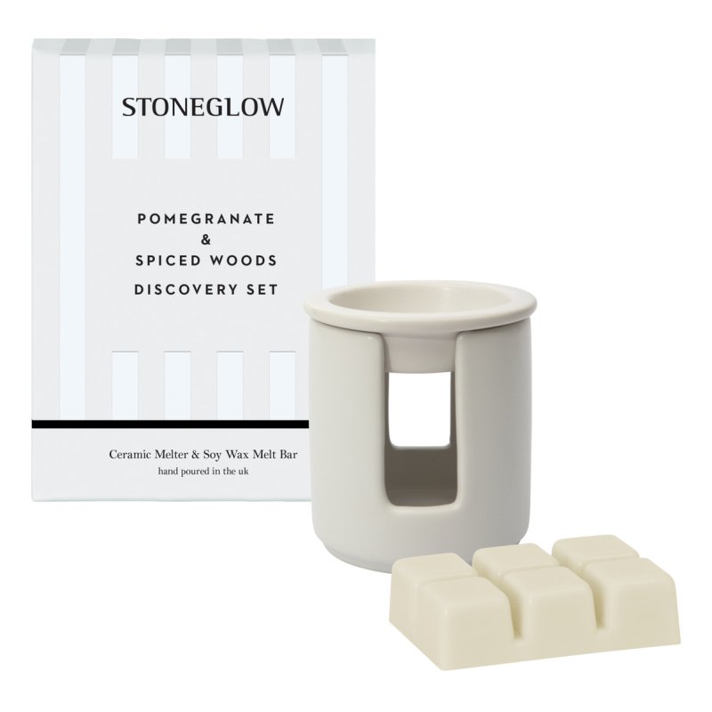 Stoneglow Pomegranate & Spiced Woods Wax Melter & Soy Wax Melt