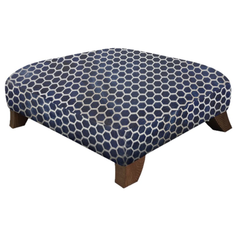 Konran Designer Footstool white background