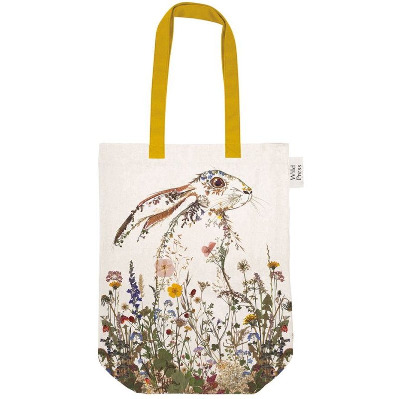 Wild Press Wildflower Hare Tote Bag
