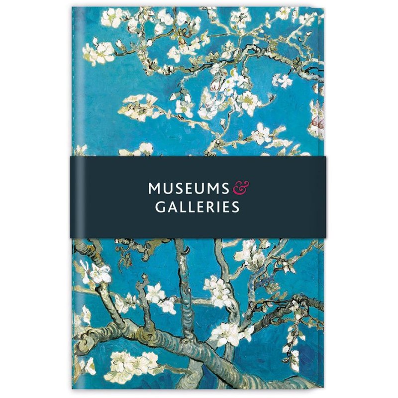 Museums And Galleries Almond Branches In Bloom Stitched Notebook