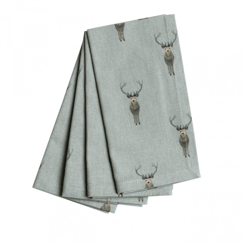 Sophie Allport Highland Stag Set of 4 Napkins